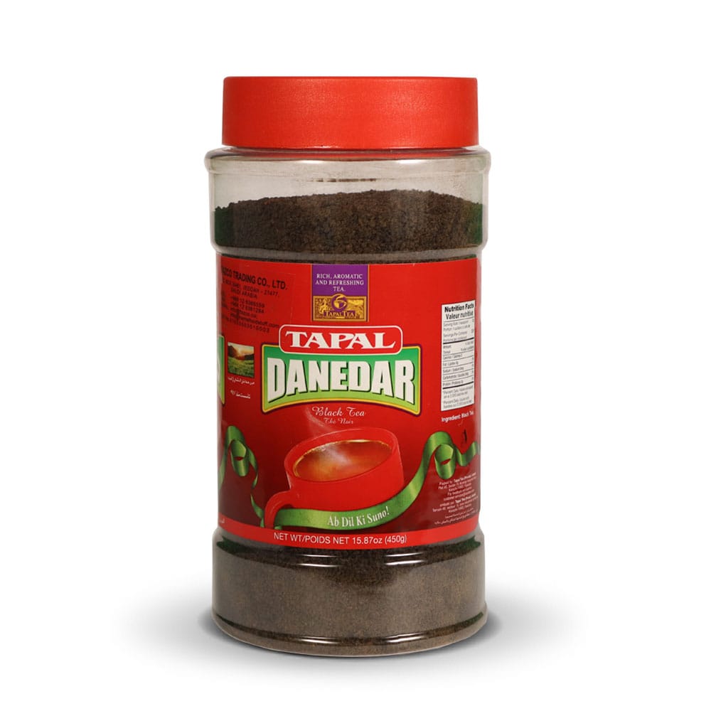 Tapal Danedar Black Tea Jar – Premium Strong Granulated Tea 450g