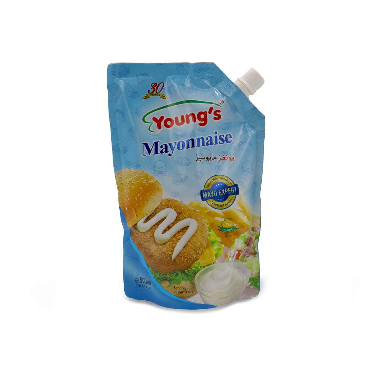 Young’s Creamy Mayonnaise 500ml | Smooth & Rich Classic Egg Mayo Spread