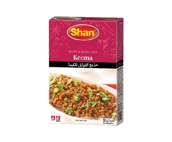 Shan Keema Recipe & Masala Mix 50gm – Authentic Minced Meat Curry Spice Mix