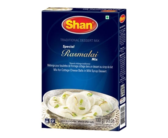 Shan Rasmalai Mix 100g – Instant Dessert Mix for Soft & Creamy Traditional Rasmalai