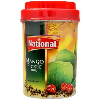 National Mango Pickle in Oil 1kg – Traditional Spicy Mango Achar