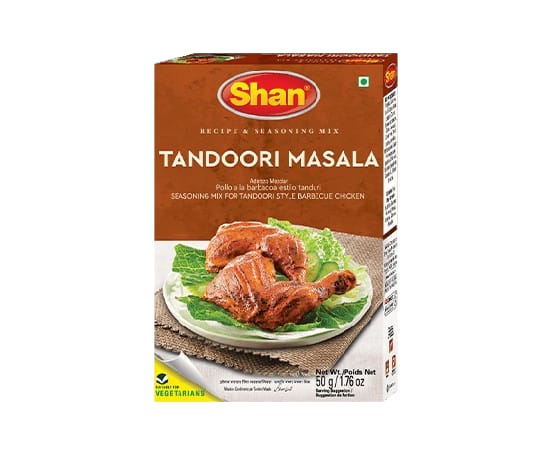 Shan Tandoori Masala 50g – Authentic BBQ Spice Mix for Smoky Tandoori Flavor