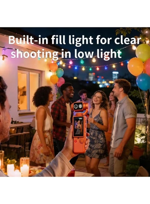 AirTab Pocket 4 Ultra HD 4K Handheld Vlogging Camera with Gimbal Stabilization & IPS Display