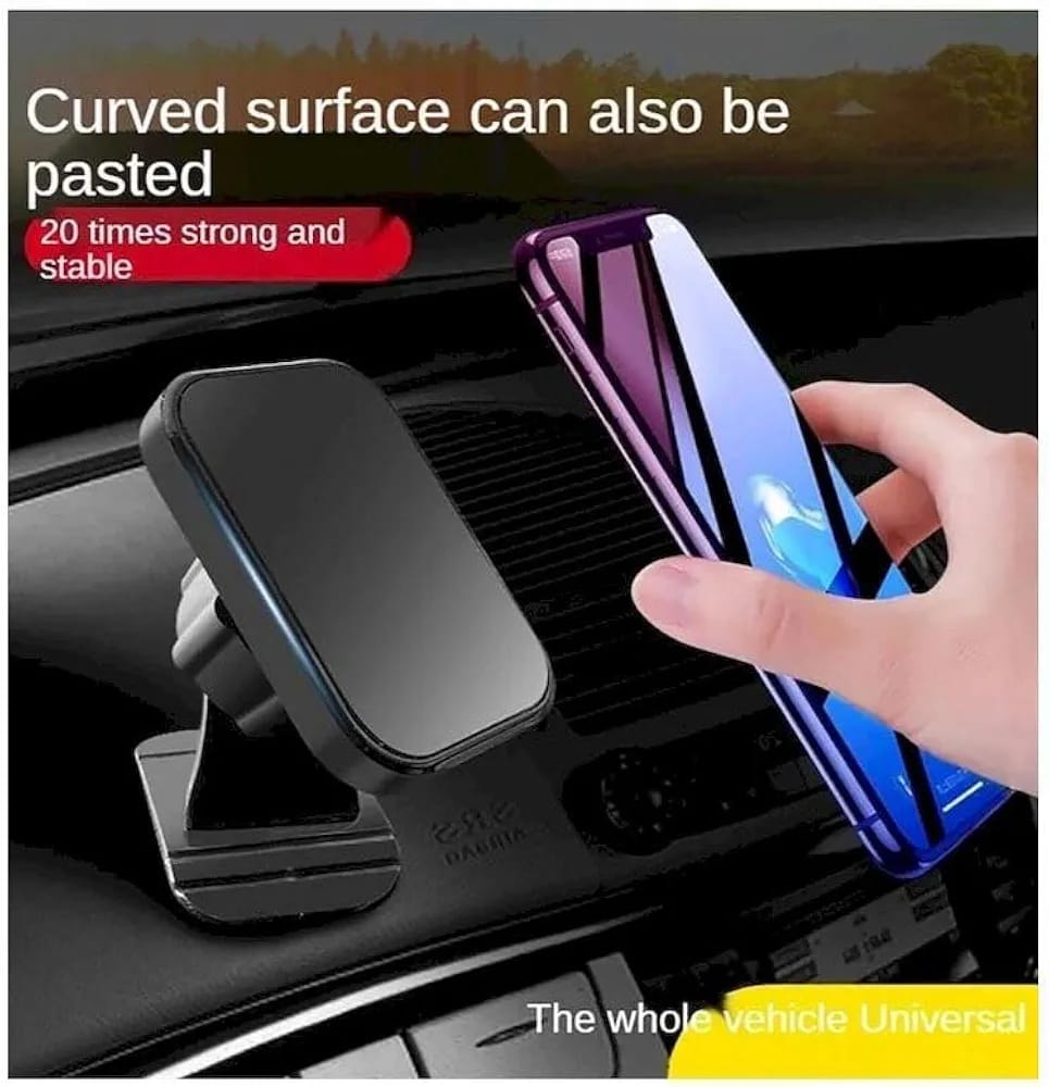Go-Des GD-HD681 2-in-1 Magnetic Car Phone Holder – 360° Dashboard & Air Vent Mount