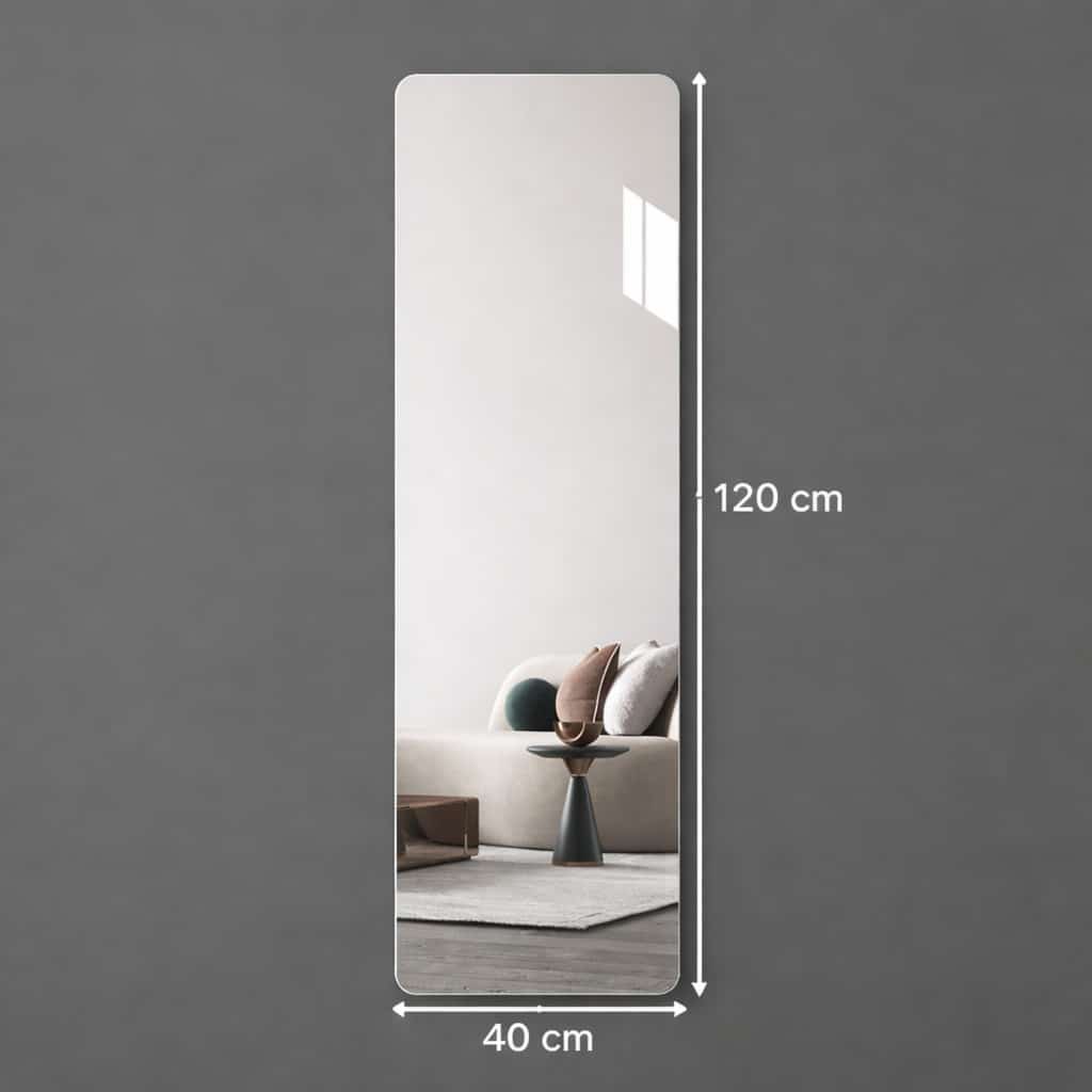 HD Self-Adhesive Acrylic Mirror Wall Tiles | Shatterproof Peel & Stick DIY Non-Glass Mirror Sheets for Bedroom, Living Room, Bathroom & Home Decor