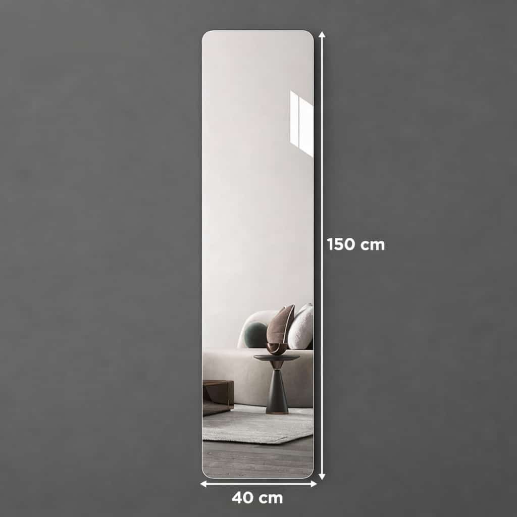 HD Self-Adhesive Acrylic Mirror Wall Tiles | Shatterproof Peel & Stick DIY Non-Glass Mirror Sheets for Bedroom, Living Room, Bathroom & Home Decor