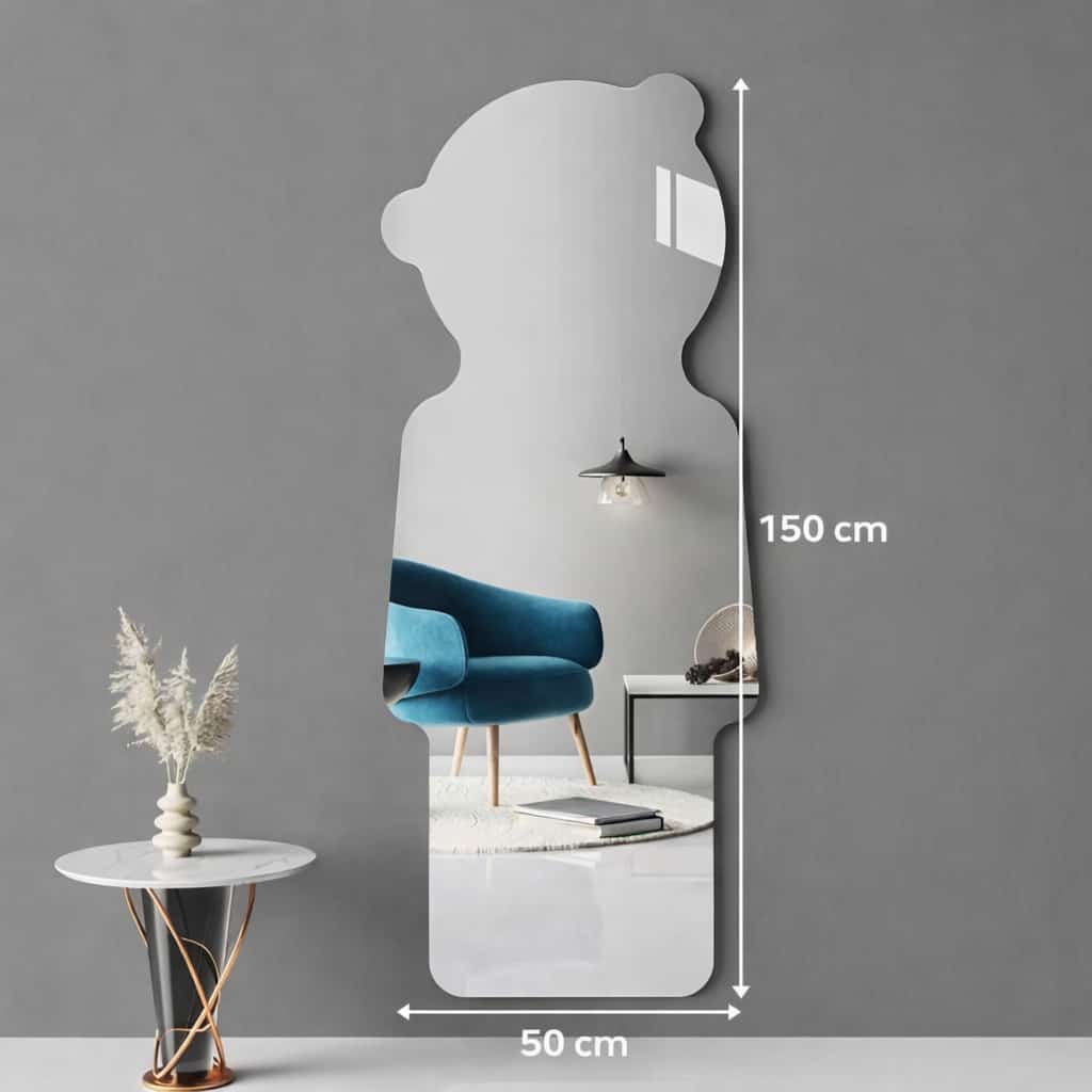 HD Self-Adhesive Acrylic Mirror Wall Tiles | Shatterproof Peel & Stick DIY Non-Glass Mirror Sheets for Bedroom, Living Room, Bathroom & Home Decor