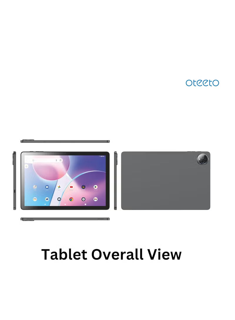 Oteeto Tab 14 Pro Stylus 10.1" Android Tablet – 8GB RAM, 256GB Storage, Stylus Pen, Dual SIM