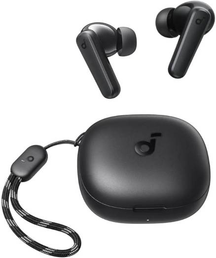 Anker Soundcore R50i True Wireless Earbuds | 30H Playtime, 10mm Bass Drivers, IPX5, Bluetooth 5.3 — Black