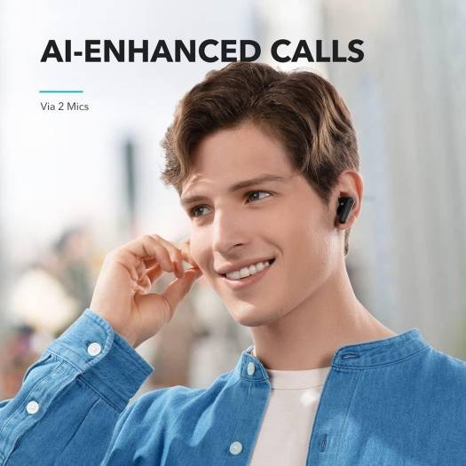 Anker Soundcore R50i True Wireless Earbuds | 30H Playtime, 10mm Bass Drivers, IPX5, Bluetooth 5.3 — Black