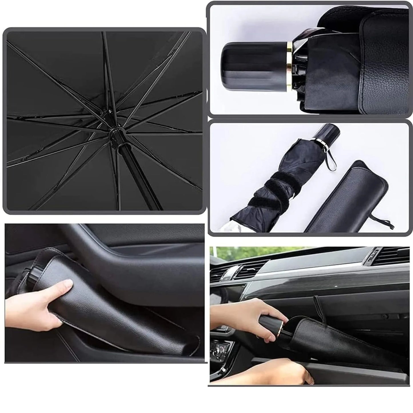 Brella Shield Car Windshield Sun Shade Umbrella | Fits All Cars | Qatar