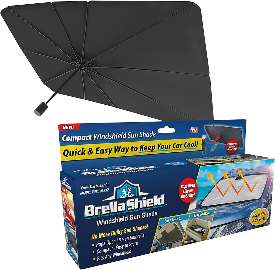 Brella Shield Car Windshield Sun Shade Umbrella | Fits All Cars | Qatar