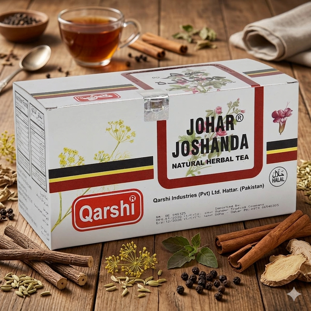 Qarshi Johar Joshanda Natural Herbal Tea – Traditional Herbal Infusion for Soothing Relief
