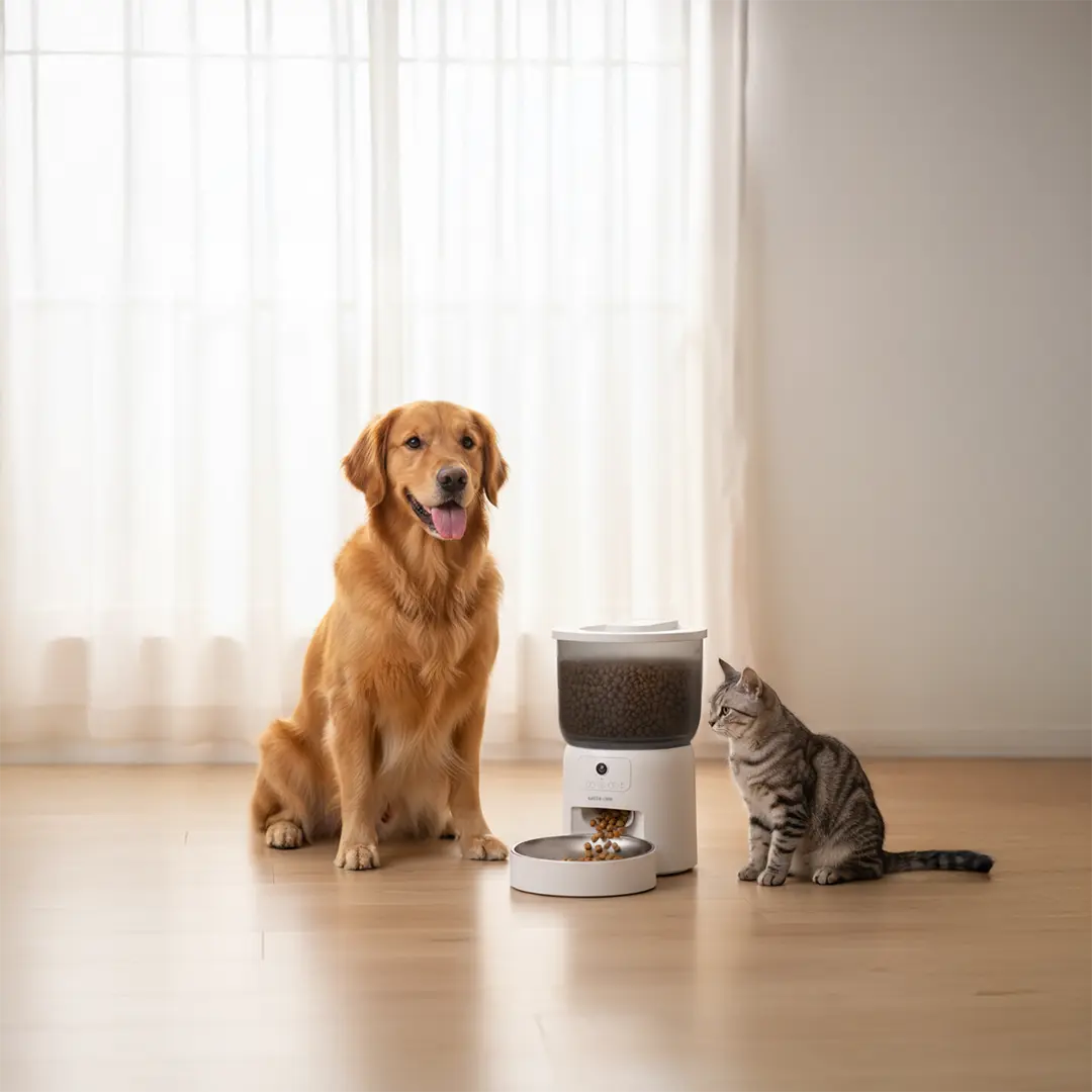 Green Lion Smart Pet Feeder with Camera | 3L Tank, 720p Video, 1–10 Meals/Day Scheduling | Stainless Steel Bowl — Cats & Dogs