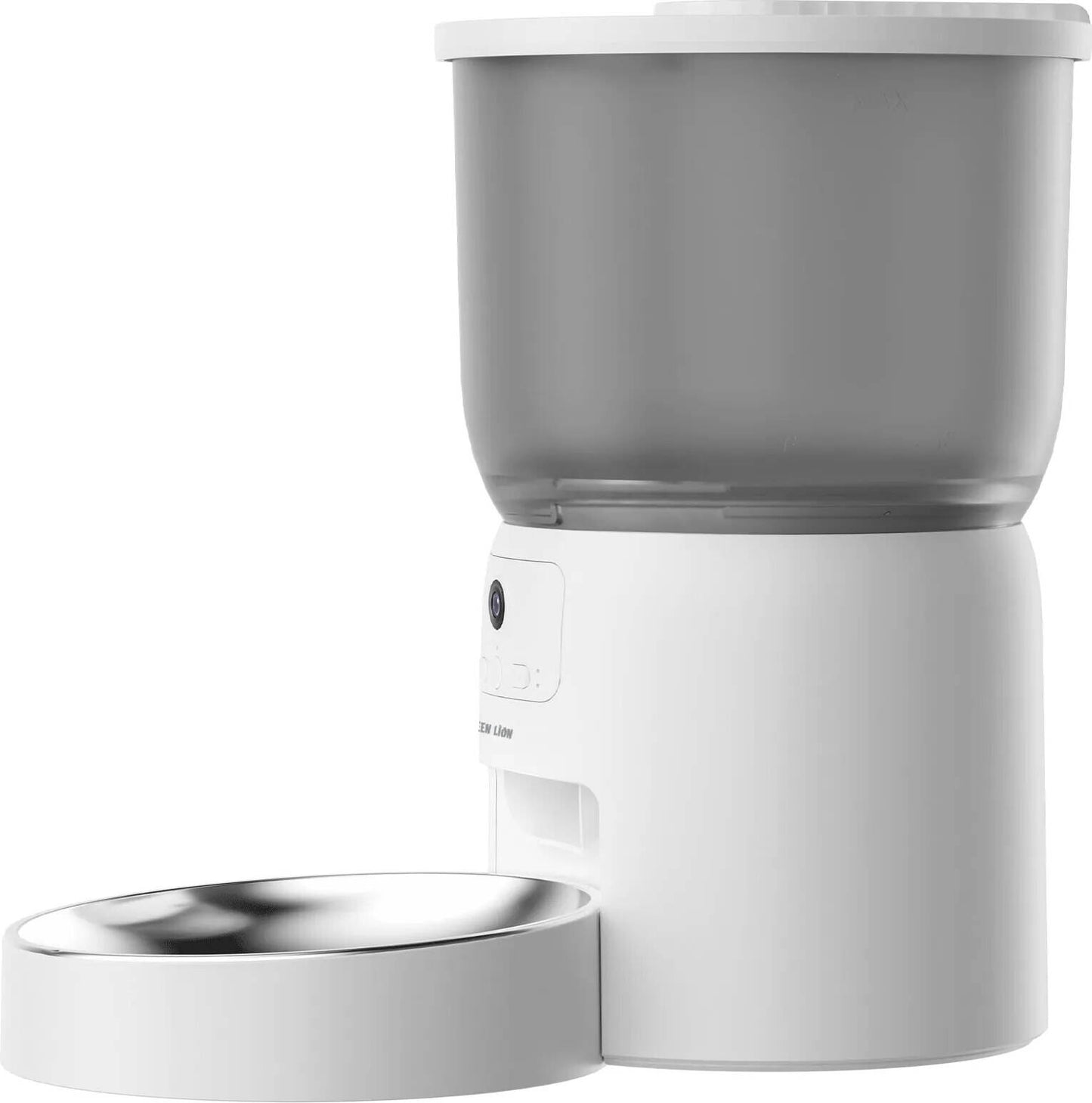Green Lion Smart Pet Feeder with Camera | 3L Tank, 720p Video, 1–10 Meals/Day Scheduling | Stainless Steel Bowl — Cats & Dogs
