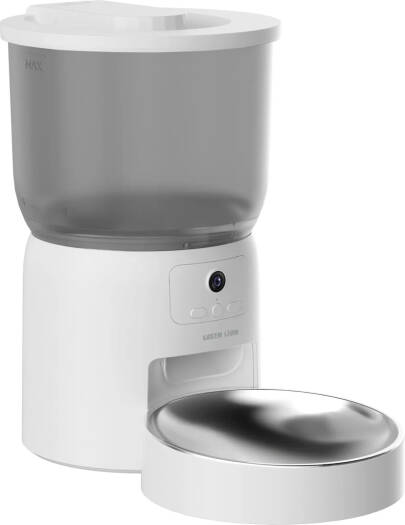 Green Lion Smart Pet Feeder with Camera | 3L Tank, 720p Video, 1–10 Meals/Day Scheduling | Stainless Steel Bowl — Cats & Dogs