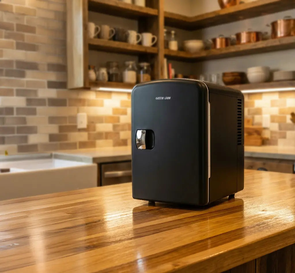 Green Lion GMF-75 and GMF-65 Mini Fridge 4L – Dual Power Cool & Warm Mode | Portable Car & Home Mini Refrigerator | Qatar