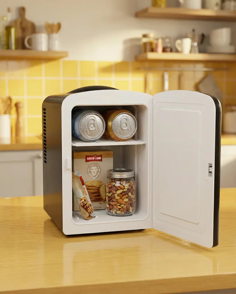 Green Lion GMF-75 and GMF-65 Mini Fridge 4L – Dual Power Cool & Warm Mode | Portable Car & Home Mini Refrigerator | Qatar