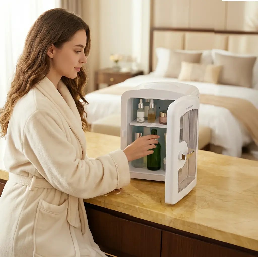 Green Lion GMF-75 and GMF-65 Mini Fridge 4L – Dual Power Cool & Warm Mode | Portable Car & Home Mini Refrigerator | Qatar