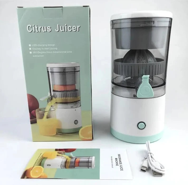 Portable Electric Citrus Juicer – USB Rechargeable Automatic Orange & Lemon Juice Extractor