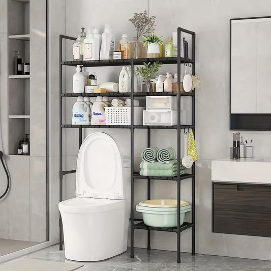 Over Toilet Storage Cabinet — Rustproof Bathroom Organizer Shelf with Space-Saving Rack & Easy Assembly | Toilet Rack