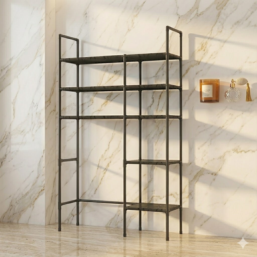 Over Toilet Storage Cabinet — Rustproof Bathroom Organizer Shelf with Space-Saving Rack & Easy Assembly | Toilet Rack