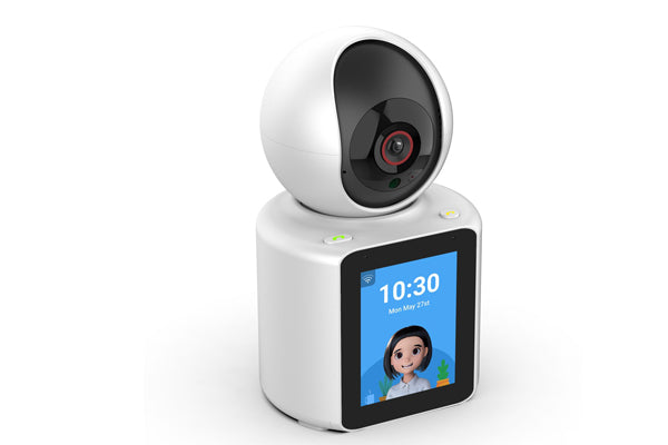 1080P Smart Video Call Camera with Screen & App Controlled- 1 Click Call, Two-Way Video Calling, 360° View | Motion Detector, Night Vision, App Alert Indoor Pet Monitoring, Ideal for Baby Monitor, Pet Camera