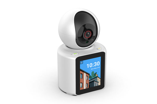1080P Smart Video Call Camera with Screen & App Controlled- 1 Click Call, Two-Way Video Calling, 360° View | Motion Detector, Night Vision, App Alert Indoor Pet Monitoring, Ideal for Baby Monitor, Pet Camera