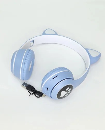 MZ023 Cat Ear Wireless Bluetooth Headphones with LED Lights – Foldable Stereo Gaming & Music Headset