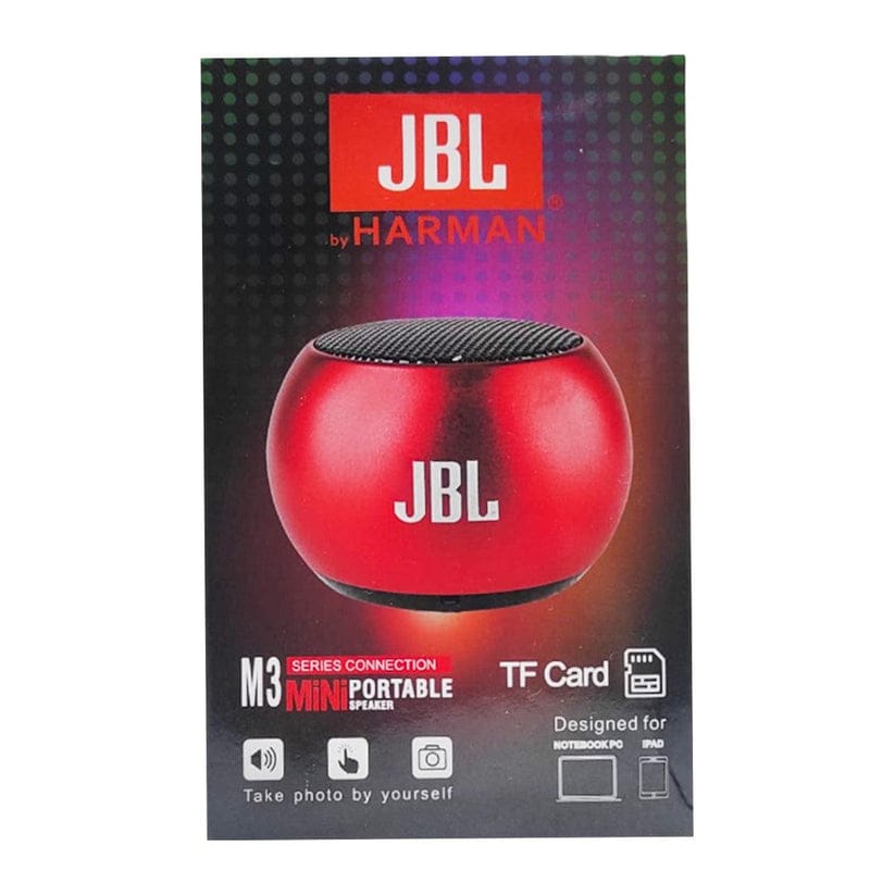 JBL M3 Mini Portable Bluetooth Speaker – Wireless TF Card Speaker with Powerful Sound & Compact Design