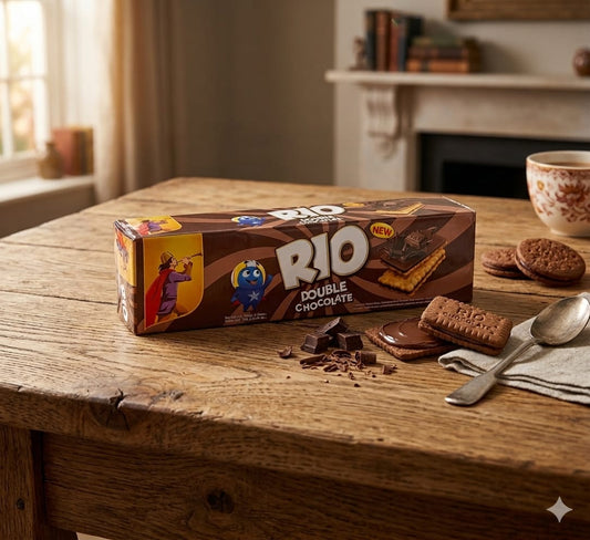Rio Double Chocolate Biscuits – Rich Cream Filled Crunchy Cookies
