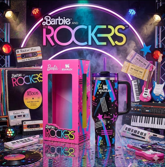 Barbie™ x Stanley Rockers Edition Tumbler – Retro Music Style Travel Mug