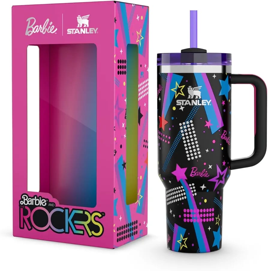 Barbie™ x Stanley Rockers Edition Tumbler – Retro Music Style Travel Mug
