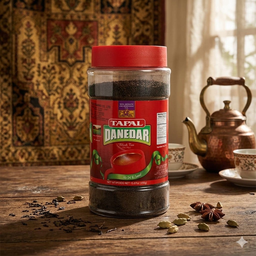 Tapal Danedar Black Tea Jar – Premium Strong Granulated Tea 450g