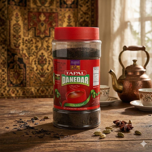 Tapal Danedar Black Tea Jar – Premium Strong Granulated Tea 450g