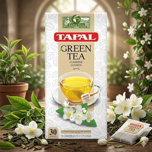 Tapal Green Tea Jasmine – Aromatic Jasmine Flavored Green Tea | 30 Tea Bags