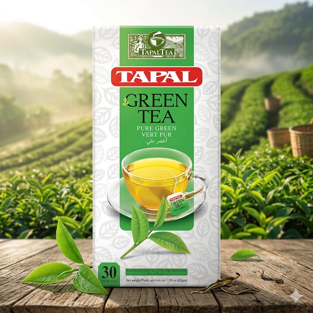 Tapal Pure Green Tea – Premium Pure Green Tea | 30 Tea Bags