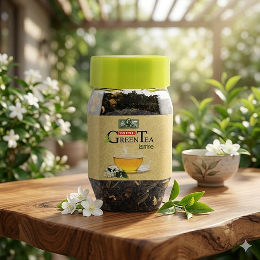Tapal Green Tea Jasmine Jar 100g – Premium Aromatic Jasmine Green Tea Blend