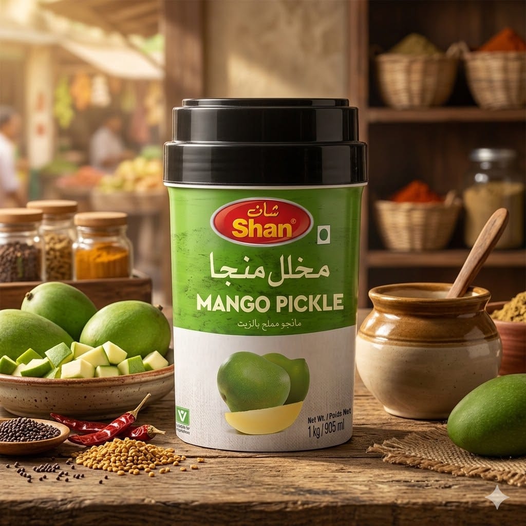 Shan Mango Pickle in Oil 1kg – Authentic Spicy Mango Achar with Traditional South Asian Flavor