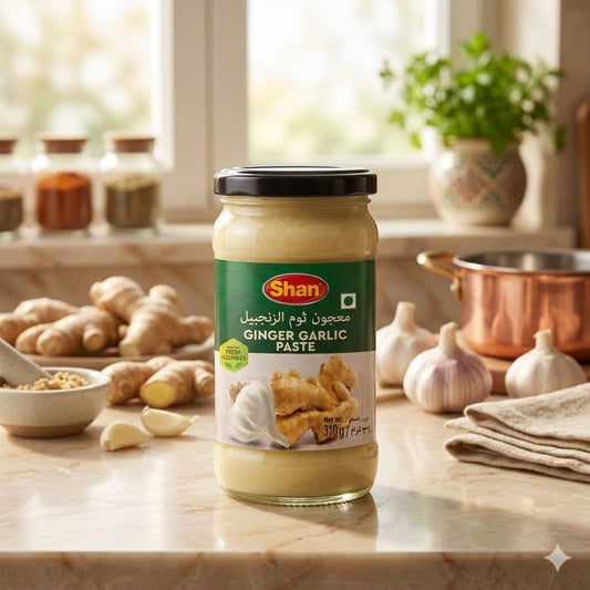 Shan Ginger Garlic Paste 310gm – Fresh Ginger & Garlic Cooking Paste