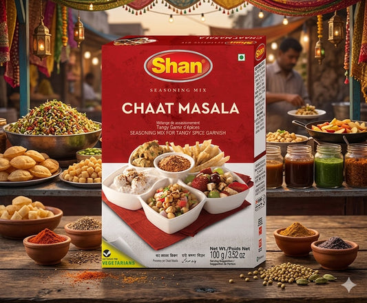 Shan Chaat Masala Seasoning Mix 100gm – Tangy & Spicy Sprinkle Masala