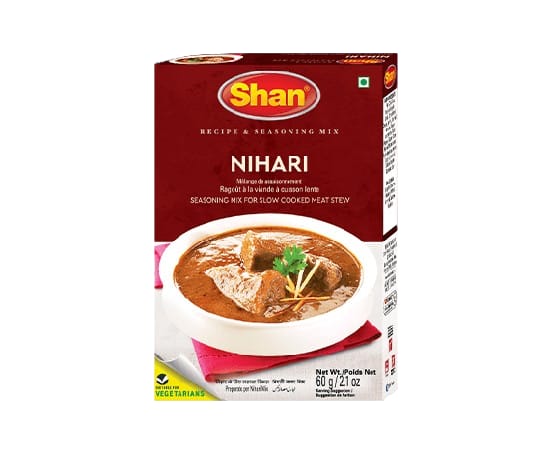 Shan Nihari Masala Mix 60g – Traditional Pakistani Slow Cooked Meat Curry Spice Blend