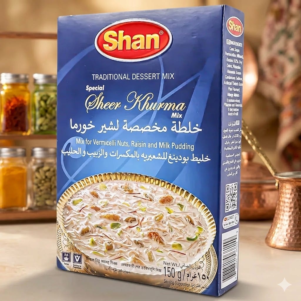 Shan Sheer Khurma Mix 150g – Traditional Vermicelli Dessert Mix for Creamy Eid Sweet Dish