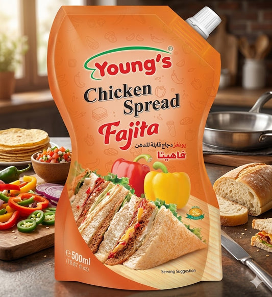Young’s Chicken Spread Fajita 500ml – Spicy Creamy Fajita Flavored Chicken Spread