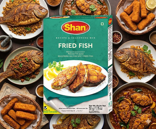 Shan Fried Fish Recipe & Seasoning Mix 50gm – Spicy Crispy Fish Fry Masala