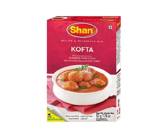 Shan Kofta Recipe & Seasoning Mix 50gm – Authentic Meatball Curry Masala