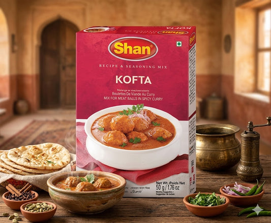 Shan Kofta Recipe & Seasoning Mix 50gm – Authentic Meatball Curry Masala