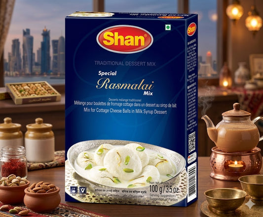 Shan Rasmalai Mix 100g – Instant Dessert Mix for Soft & Creamy Traditional Rasmalai