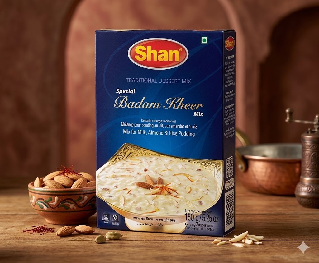 Shan Special Badam Kheer Mix 150gm – Traditional Almond & Rice Milk Dessert Mix