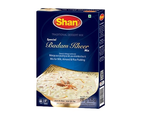 Shan Special Badam Kheer Mix 150gm – Traditional Almond & Rice Milk Dessert Mix